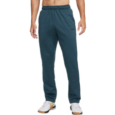 Nike Men's Therma-FIT Open Hem Fitness Pants - Deep Jungle/Black
