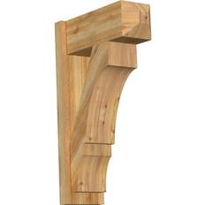 Columns, Dentils & Corbels Ekena Millwork 8 W H Balboa Rough Sawn Craftsman Outlooker Western Red Cedar