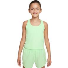 L Tank Tops Children's Clothing Nike Girls' Swoosh Bra Scoop Neck Tank Top Vapor Green/White