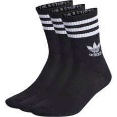 Schwarz Socken adidas Mid Cut Crew Socks 3-pack - Black
