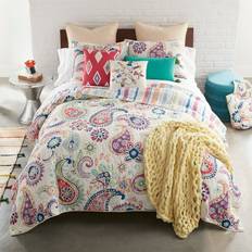 Textiles Donna Sharp Your Lifestyle Quilts White, Purple (228.6x172.7)