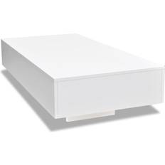 White Coffee Tables vidaXL 244021 High Gloss White 21.7x45.3"