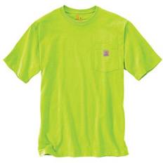 Carhartt Men T-shirts & Tank Tops Carhartt Men's Loose Fit Heavyweight Short Sleeve Pocket T-shirt - Brite Lime