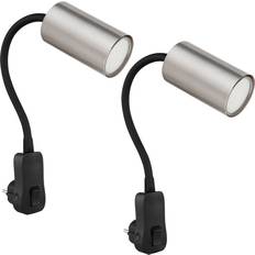 ETC-Shop Flexible Black/Silver Wandlampe