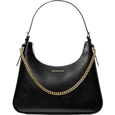 Michael Kors Wilma Large Leather Shoulder Bag - Black