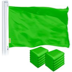 G128 Solid Lime Green Color Flag 10-pack 60x36"