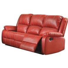Sofas Acme Furniture Zuriel Red 81" 3 Seater