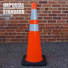 Imperial Standard Safety Cones 36" Orange Cones with 2 Reflective Collars