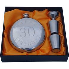 Hip Flasks Happy 30th Birthday Gift Set