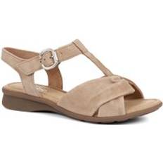 Gabor Slippers & Sandals Gabor Millie Flat Leather Sandals GAB35503 321 586 Tan