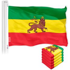 Flags G128 Ethiopia Lion Ethiopian Flag 3x5FT 5