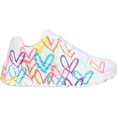 Skechers Sneakers Skechers Kid's JGoldcrown Uno Lite Spread the Love - White/Multi