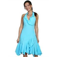 Midi Dresses - Turquoise Scully Women Peruvian Cotton Halter Dress Turquoise