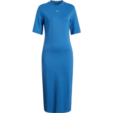 Nike Midi Dresses Nike Sportswear Essential Women's Tight Midi Dress - Star Blue/Sail