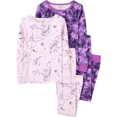 Pajamases Children's Clothing Carter's Kid's Space Snug Fit Pajamas 4-piece - Purple