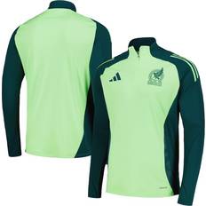 Customizable National Team Jerseys adidas Mexico National Team 2023/24 Training Quarter-Zip Top Green Men's