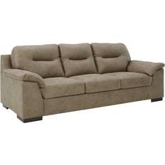 Ashley Maderla 96 Brown Faux Leather 96" 3 Seater
