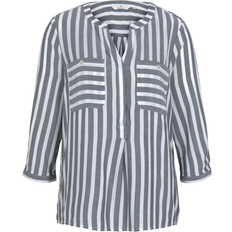 Damen - Weiß Blusen Tom Tailor Striped Blouse - Off White/Navy