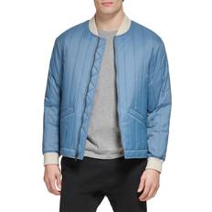 Dockers Nylon Quilted Bomber Jacket in Blue