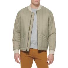 Dockers Nylon Quilted Bomber Jacket in Sage