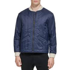 Dockers Nylon Quilted Bomber Jacket in Navy