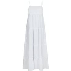 Dame Kjoler Neo Noir Haily Linen Dress - White