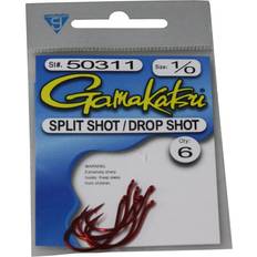 Gamakatsu Fishing Accessories Gamakatsu Drop Shot/Split Shot Hook-6 Per Pack Red, 1