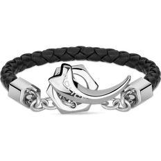 Police Talon Bracelet - Silver/Black