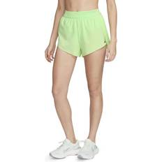 Damen - Grün Shorts Nike Women's Dri Fit Adv Mid Rise Brief Lined 3" Running Shorts - Vapor Green/Black