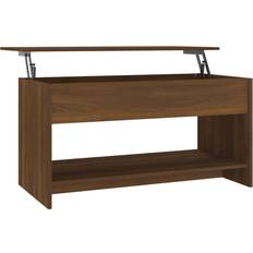 Sofabord vidaXL Engineered Wood Brown Oak Sofabord 50x102cm