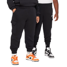 Cargo Pants - Girls Children's Clothing Nike Big Kid's Sportswear Club Fleece Cargo Pants - Black/White (FD3013-010)