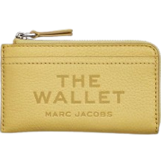 Silver Wallets & Key Holders Marc Jacobs The Leather Top Zip Multi Wallet - Custard