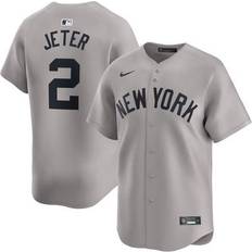 New York Yankees Game Jerseys Nike Men's Derek Jeter Gray New York Yankees Away Limited Player Jersey