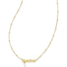 Kendra Scott Jewelry Kendra Scott Mama Pendant Necklace in Gold Pearl