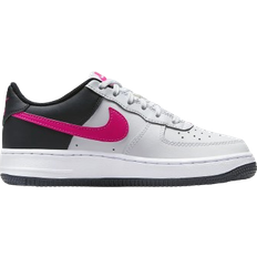Nike air force pink Nike Air Force 1 GS - White/Dark Obsidian/Fierce Pink