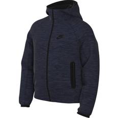 Children's Clothing Nike Older Kid's Sportswear Tech Fleece Full-Zip Hoodie (Extended Size) - Obsidian Heather/Black/Black (FD3286-473)