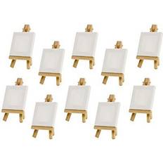 Mini Display Easel with Canvas 10 pcs