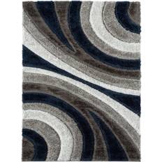 Jute Carpets & Rugs Luxe Weavers Lantanas Collection Blue 62x86"