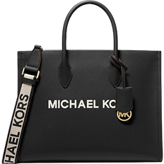 Michael Kors Totes & Shopping Bags Michael Kors Mirella Medium Pebbled Leather Tote Bag - Black