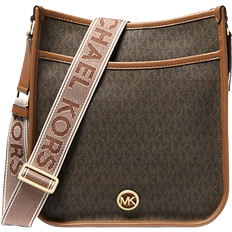 Michael Kors Messenger Bags Michael Kors Luisa Large Signature Logo Messenger Bag - Brown/Luggage