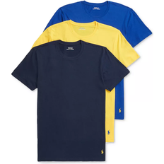 Polo Ralph Lauren Classic Cotton Crew Undershirts 3-pack - Navy/Yellow/Blue