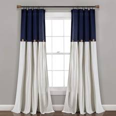 Linen Curtains Lush Decor Linen Button Window40x84"