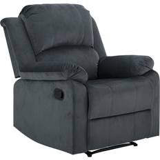 Fabric - Reclining Chairs Armchairs Lifestyle Solutions RC-DBYM2616 Dayton Grey Armchair 40"