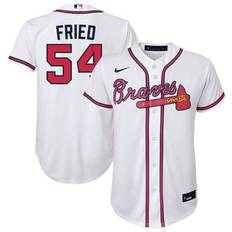 Sports Fan Apparel Nike Youth Max Fried White Atlanta Braves Alternate Replica Player Jersey
