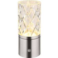 Globo Lunki Nickel/Clear Bordlampe 19cm