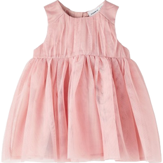 Reißverschluss Kleider Name It Baby Tulle Spencer Dress - Rose Tan