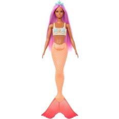 Fashion Dolls Dolls & Doll Houses Barbie Mermaid Dolls with Colorful Hair Tails & Headband Accessories HRR05