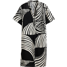 H&M Viscose Tunic Dress - Black/White