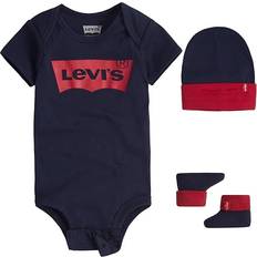 Elastan Andre sett Levi's Baby Batwing Onesie Set 3pcs - Dress Blues/Blue (864410020)