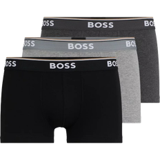 Hugo Boss Boxershorts Unterhosen Hugo Boss Men's Power Trunks 3-pack - Black/Grey/Dark Grey